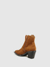 Botins com Fecho em Camel